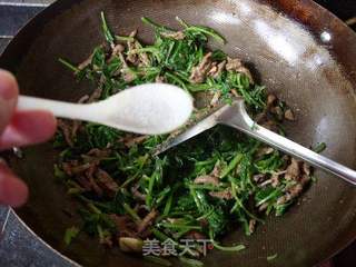 补血佳菜-------------------菠菜炒猪肝的做法步骤:9
