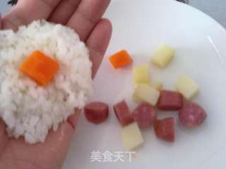 彩色米球的做法步骤:3