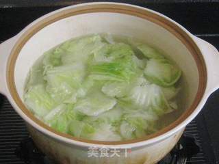 粉丝白菜大虾煲的做法步骤:3
