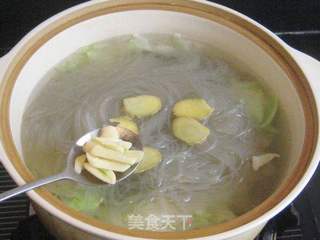粉丝白菜大虾煲的做法步骤:5