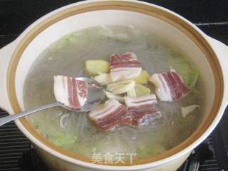 粉丝白菜大虾煲的做法步骤:6