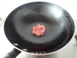 香菜肉末豆腐的做法步骤：4