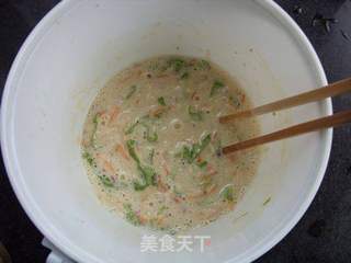 菜鸟也能做绵软可口的--------------------萝卜丝糊塌子的做法步骤:7