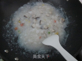 香菇鳕鱼粥的做法步骤:8
