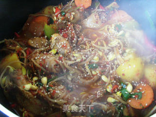 韩式炒辣鸡汤的做法步骤：15