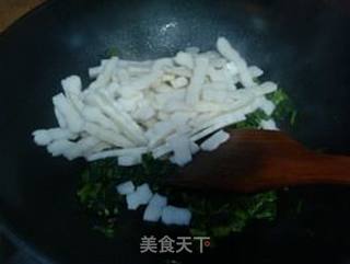 雪菜肉丝炒年糕的做法步骤：6