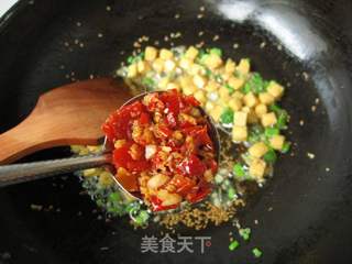 素肉丁剁椒炸酱面的做法步骤:6