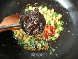 素肉丁剁椒炸酱面的做法步骤:7