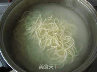 素肉丁剁椒炸酱面的做法步骤:9