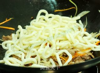 生炒三鲜乌冬的做法步骤:7
