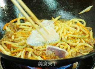 生炒三鲜乌冬的做法步骤:10