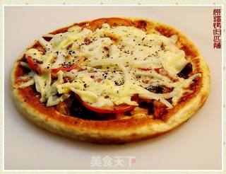 【DIY新奥尔良烤肉披萨】--家庭版“饼铛烤肉匹萨”的做法步骤:21