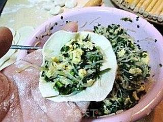 立冬的饺子---韭菜蒸饺的做法步骤：13