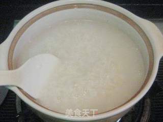 百合花白果糯米粥的做法步骤:4