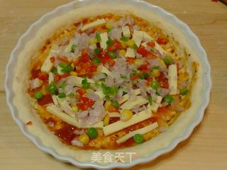 新奥尔良烤鸡肉披萨的做法步骤：19