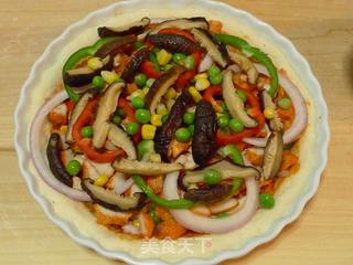 新奥尔良烤鸡肉披萨的做法步骤：21