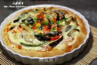 新奥尔良烤鸡肉披萨的做法步骤：23