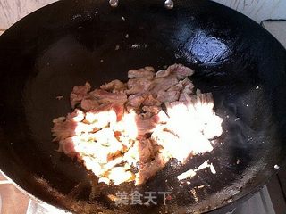 山间野味——野辣椒苗炒肉片的做法步骤：6