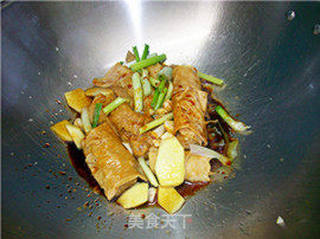 家常菜肴@@爱上红烧~~红烧腐竹酿肉的做法步骤:13