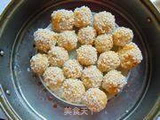 红薯珍珠丸子的做法步骤:7