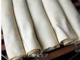 豆腐皮熏肉卷的做法步骤:5