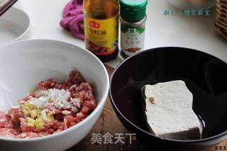 豆腐蒸肉的做法步骤：1