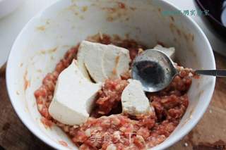 豆腐蒸肉的做法步骤:2
