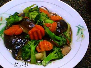 香菇西兰花的做法步骤:8