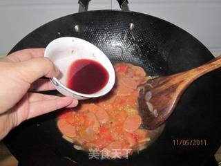 香肠意大利面的做法步骤：6