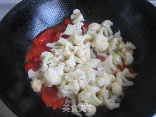 最爱那一抹红--番茄菜花的做法步骤:9