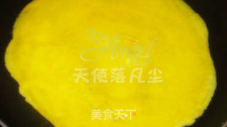 金银蛋卷炒饭的做法步骤:5