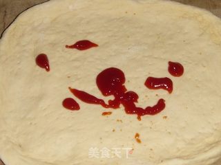 香菇鸡肉披萨的做法步骤:5