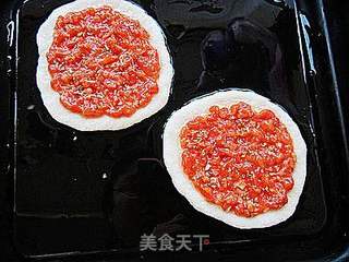 迷你脆底鸡肉比萨的做法步骤：14