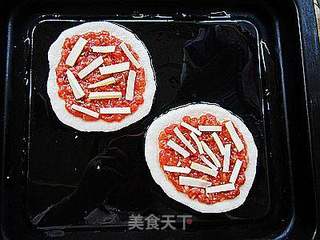 迷你脆底鸡肉比萨的做法步骤:15