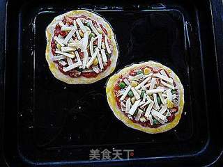 迷你脆底鸡肉比萨的做法步骤：17