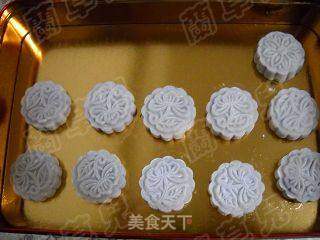 椰香紫薯芝麻冰皮的做法步骤：12