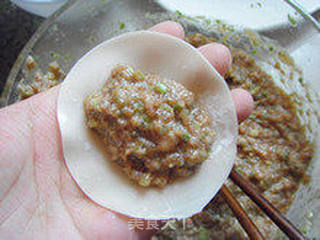 馅料十足的美味—肉末芹菜饺的做法步骤:7