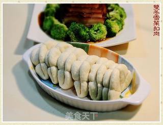 大炒勺家的招牌菜“双冬雪菜扣肉”的做法步骤:34