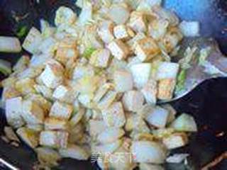 简单家常菜——白菜帮烧豆腐的做法步骤：10