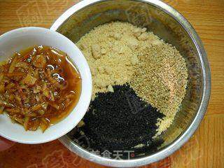 橙香花生芝麻广月饼的做法步骤：9
