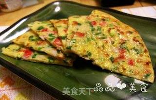 营养早餐——三鲜杂粮蛋饼的做法步骤:8