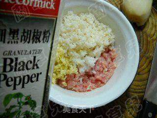 蒸莲藕肉丸的做法步骤:4