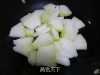 豆瓣酱炒冬瓜的做法步骤:4
