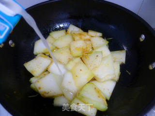 豆瓣酱炒冬瓜的做法步骤:7