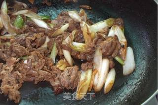 美味家常 京葱炒羊肉的做法步骤：7