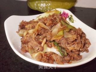美味家常 京葱炒羊肉的做法步骤：9