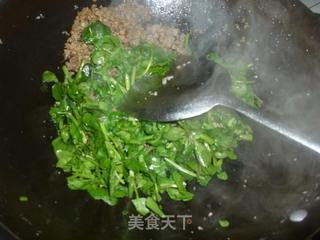 西洋菜肉末炒饭的做法步骤：6