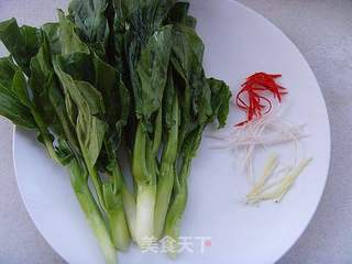 白灼芥蓝虾仁的做法步骤:3