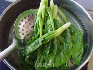 白灼芥蓝虾仁的做法步骤:5