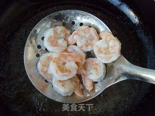 白灼芥蓝虾仁的做法步骤:7